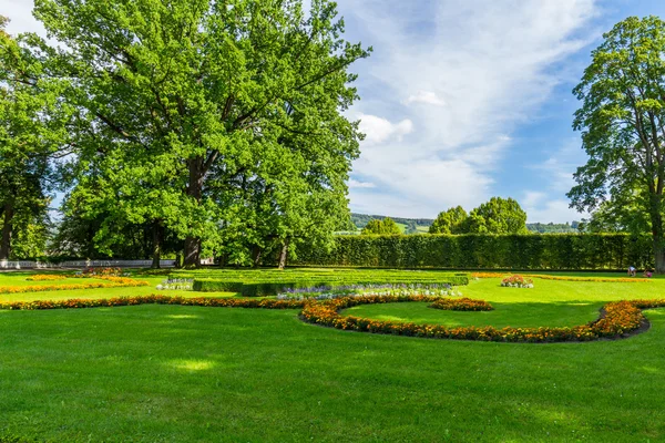 Gardens of czech historical town