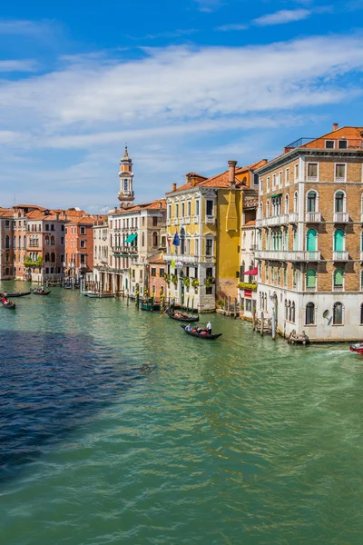 Venice cityscape, water canals and traditional buildings