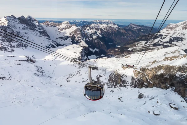 Outside views of the infrastructure  of the ski resort Engelberg