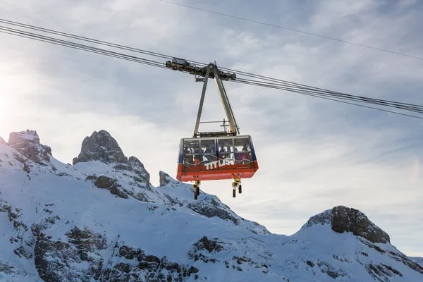 Outside views of the infrastructure  of the ski resort Engelberg