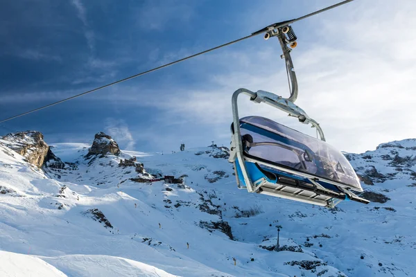 Outside views of the infrastructure  of the ski resort Engelberg