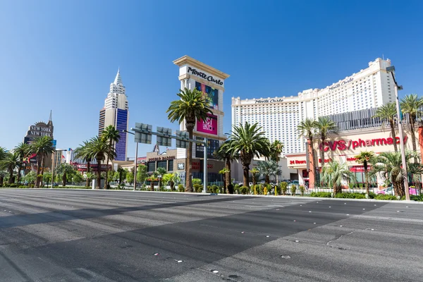 Exterior views of the Monte Carlo Casino on the Las Vegas Strip