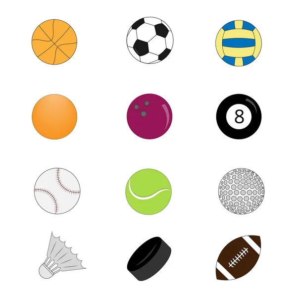 Sports balls colorful set