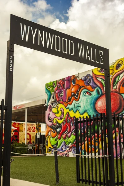 Art murals at Wynwood creative and arts district in Miami