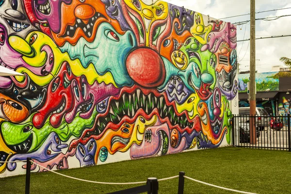 Art murals at Wynwood creative and arts district in Miami