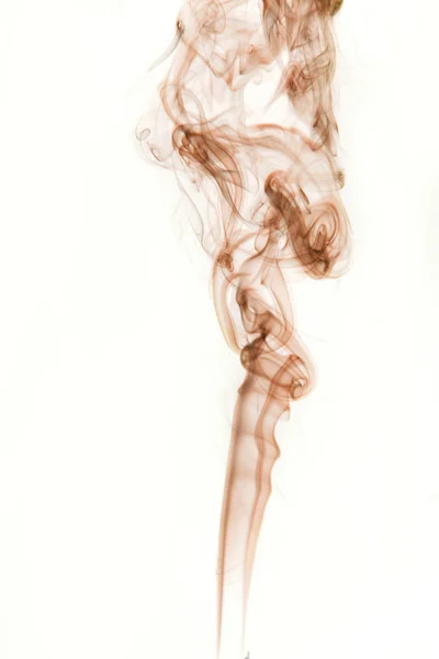 Orange smoke on a white background.Abstract smoke background