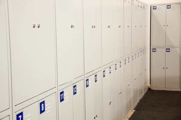 Student Gym Lockers University School Campus Hallway Storage Locker College.  Room.  cabinets in a   at  or museum  station. Interior is modern  rooms in the
