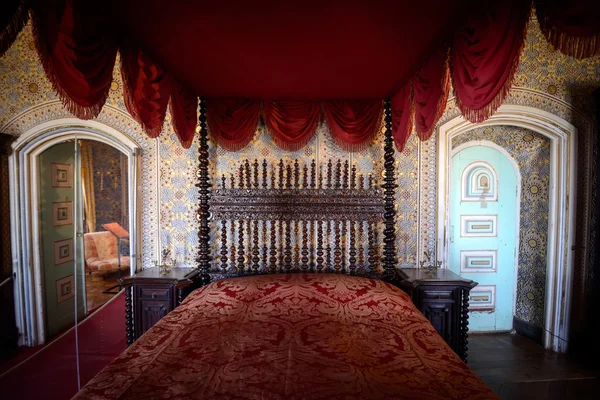 Interior of the bedroom  at Pena National Palace