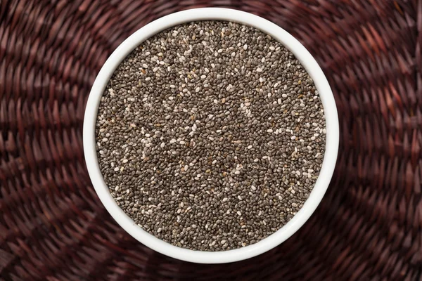 Portion of Healthy Chia seeds  (detailed close-up shot).  Chia i