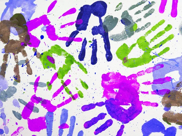 Hands kids color art wallpaper