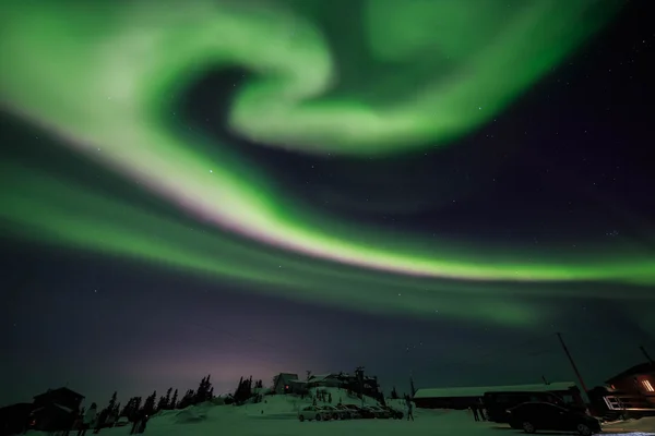 Aurora, night sky at alaska, fairbanks