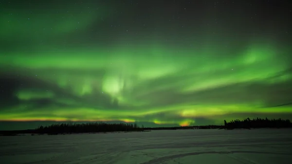 Chena Lake, Aurora, night sky at alaska, fairbanks