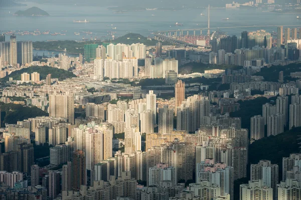 Residential and business area of Hong Kong