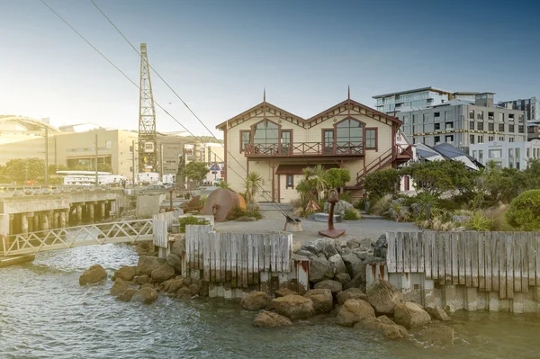 Wellington, New Zealand - March 3, 2016: Old classic building on Wellington waterfront now served as Wellingtons venue for corporate events, functions, and wedding