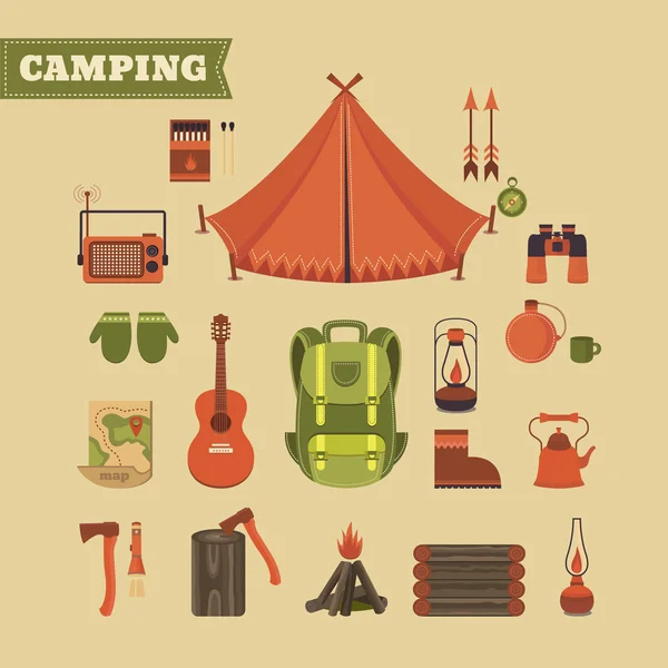 Set of camping