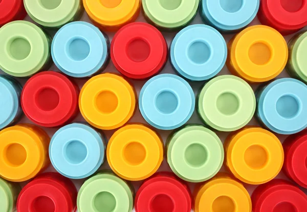 Colorful plastic bottle caps
