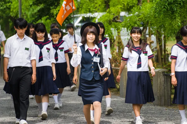 Japanese students on excursion