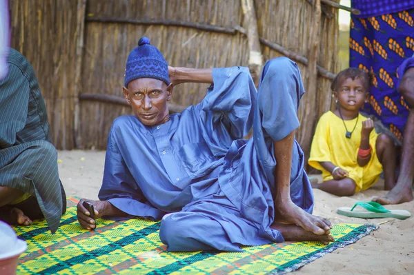 Senegalese man in tribal village