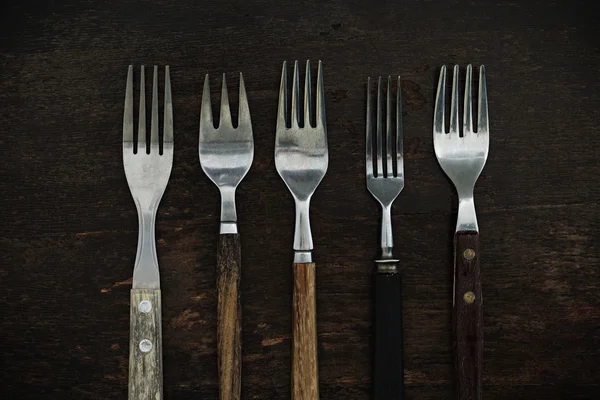 Vintage Forks on Table