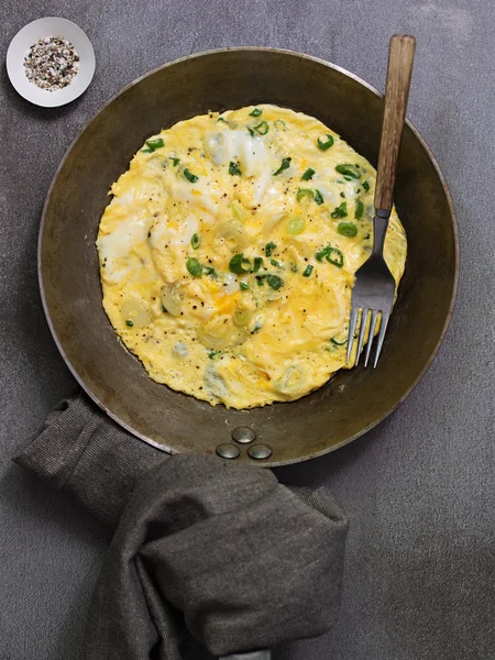 Omelet with Spring Onions