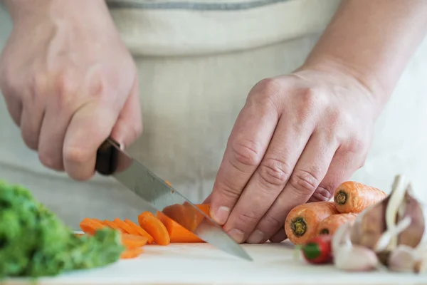 Chef Chopping Carrots