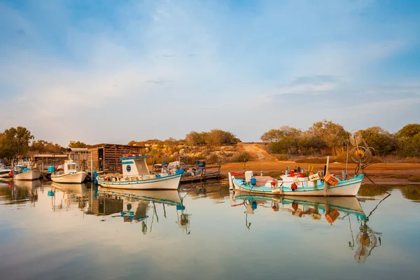 Fishing boats on a shore, Mediterranean sea, Cyprus