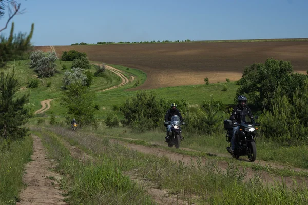 Motorcycles on the road ready for the adventure.