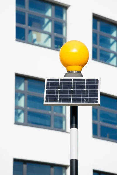 Traffic light from solar cell panel