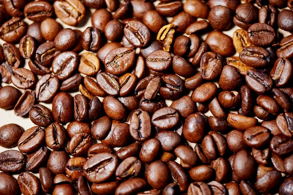 Roasted coffee beans, can be used as a background and texture