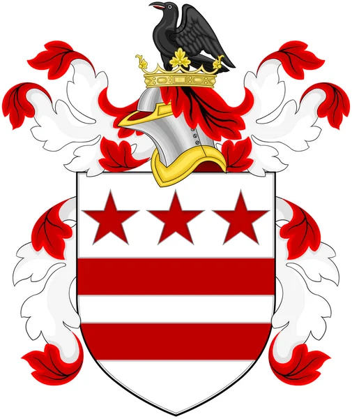The large coat of arms of George Washington\'s family