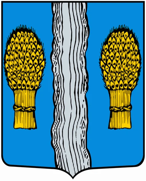 Historical coat of arms of the village Przemysl. Kaluga region