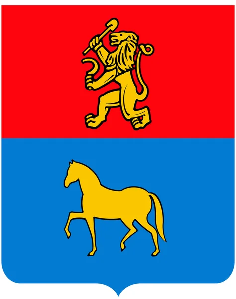Coat of arms of the city of Minusinsk. Krasnoyarsk region