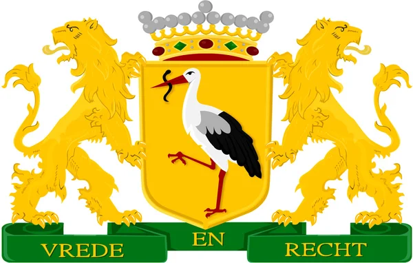 The Hague city coat of arms. Netherlands