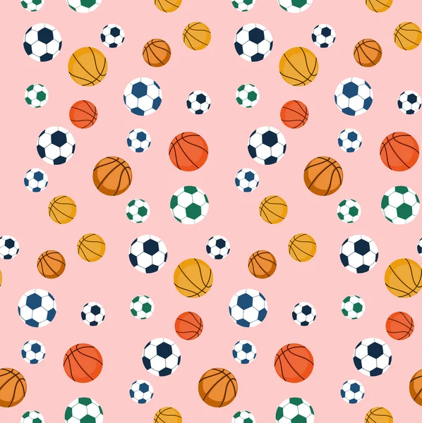 Sport balls seamless pattern