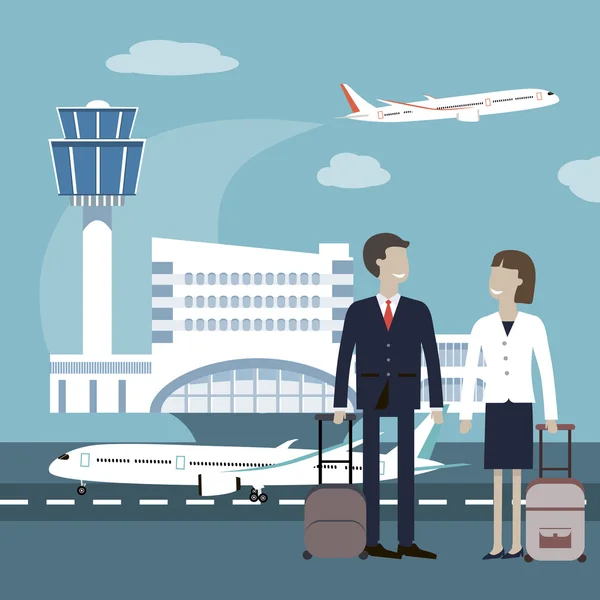 Business People Travel Airport Concept