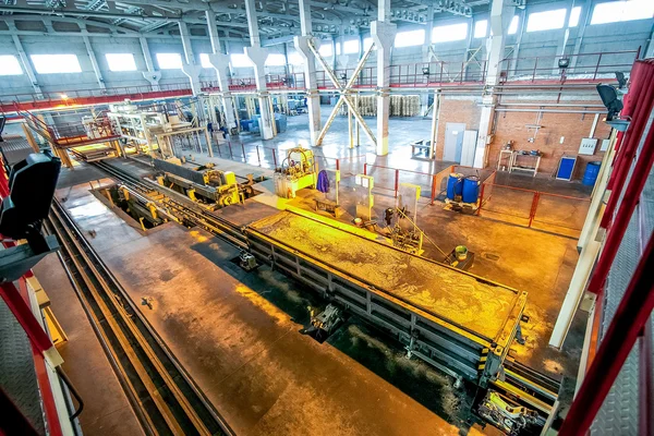 Production of aerated concrete blocks at factory transport stage