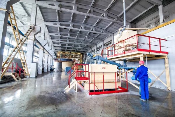 Omsk, Russia - April 28, 2011: Brick Factory Production