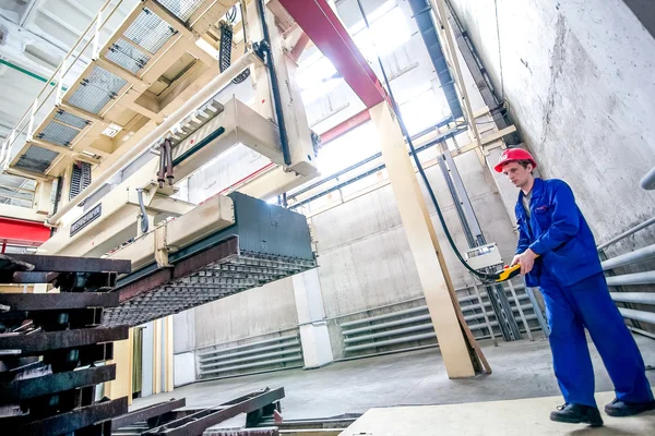 Omsk, Russia - April 28, 2011: Brick Factory Production