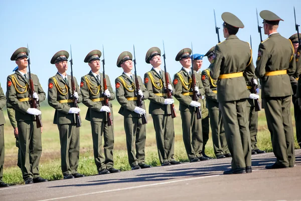 Omsk, Russia - July 07, 2011: international military exhibition