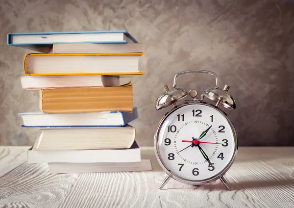 Alarm clock time to study with books