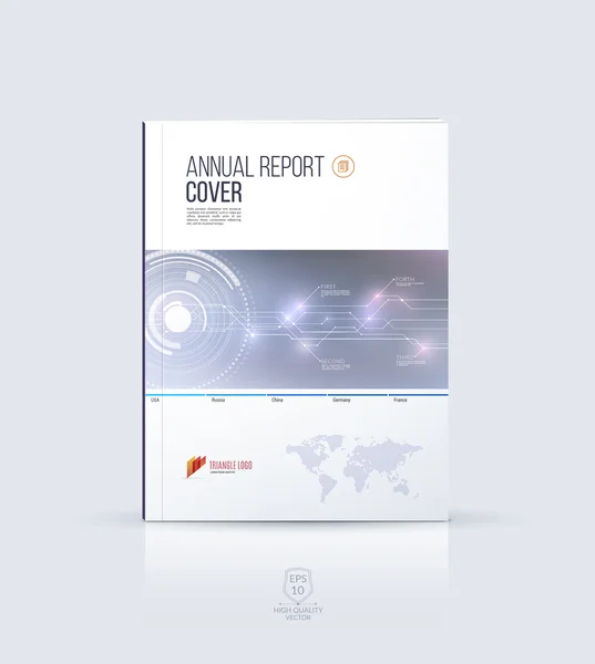 Modern brochure template, cover design, annual report, magazine