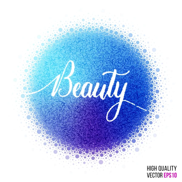 Beauty design for greeting card template, woman magazine, website layout with splash and artistic explosion effect  party,  salon, festival  celebration concept. Blue, purple vector.