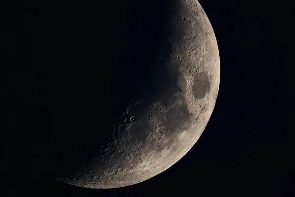 Large moon at evening in summer.