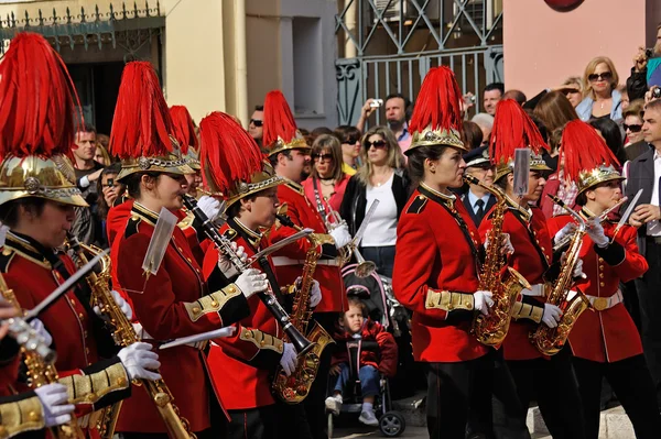 Procession of musicians at Easter in Corfu