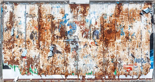 Rusty and scratched metal panel background