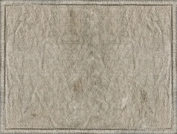 Natural color linen textile texture with frames