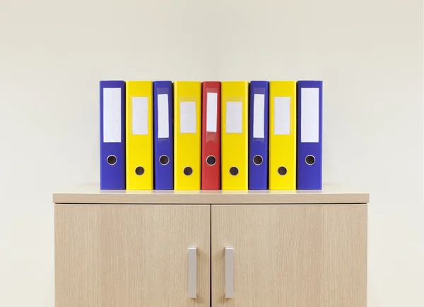 Office folders on the modern minimal office