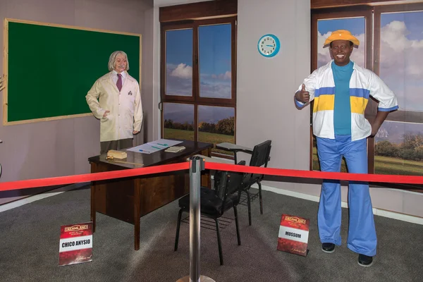 Chico Anysio and Mussum wax figure at the Wax Museum