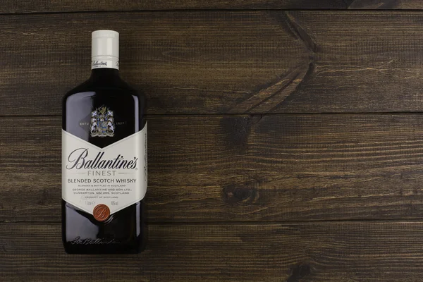 READING MOLDOVA - APRIL 8, 2016: Ballantine\'s is the world\'s second highest selling scotch whisky, produced by Pernod Ricard in Dumbarton, Scotland.editorial
