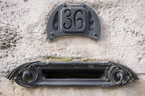 Old Art nouveau style mailbox